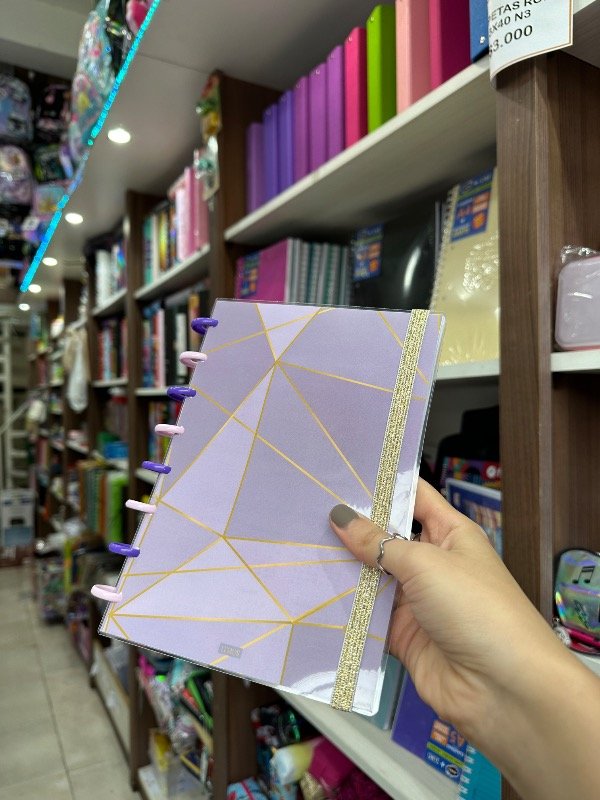 Producto - Cuaderno Discos Lila A5