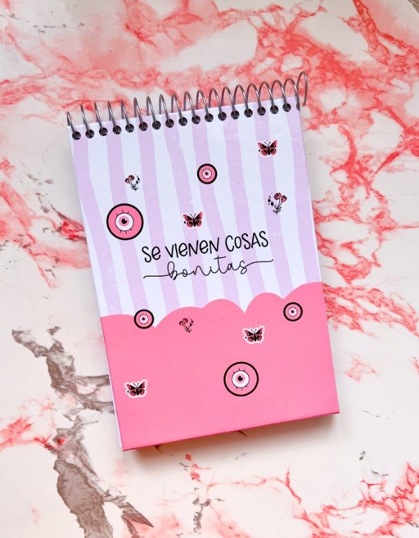 Producto - LIBRETA A6 HOJAS LISAS MAGICA ROSA