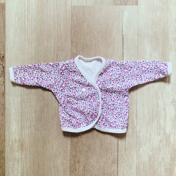 Producto - Batita flores lila RN