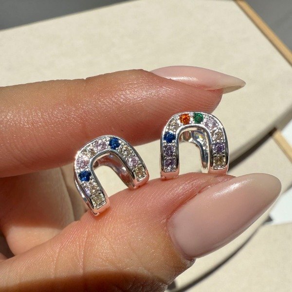 Producto - Aros Dely- Piedras Coloridas