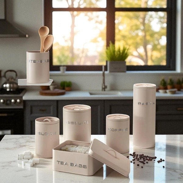 Producto - Lata Para Te Diseño Tea 17cm Beige