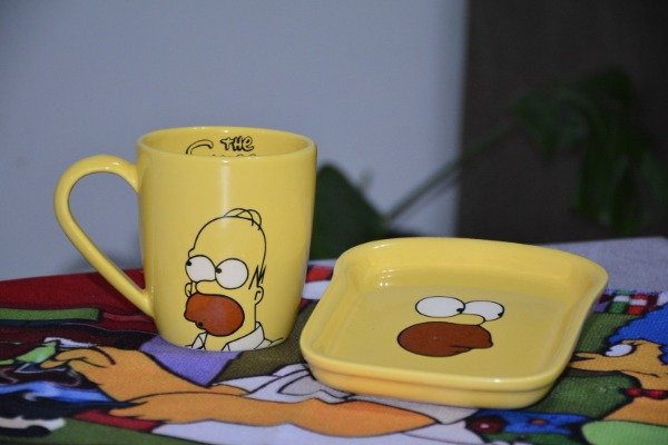 Producto - Set HOMERO [taza bombé + plato tostada]