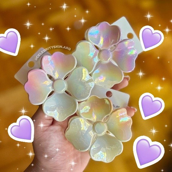 Producto - BROCHE FLOR HOLO GRANDE X 3 UNIDADES