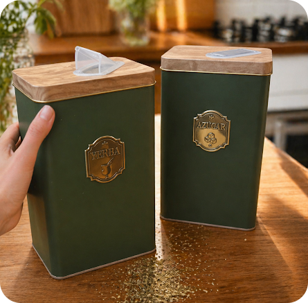Producto - Dúo Latas Yerba y Azúcar Verde
