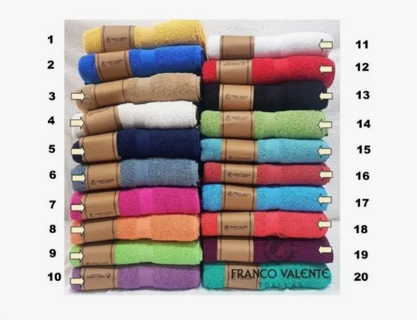 Producto - Juego De Toalla Y Toallon Franco Valente 420 Grs