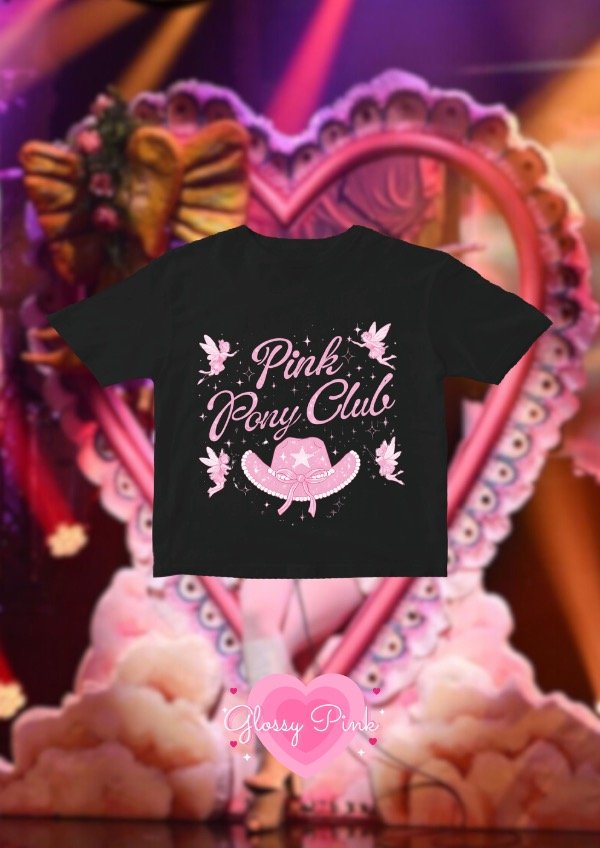 Producto - Baby Tee Pink Pony Club - DTF