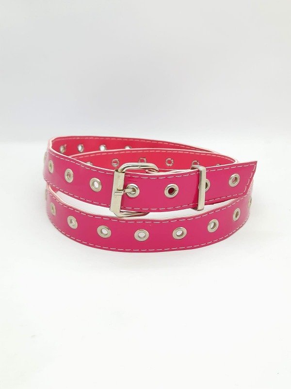 Producto - Cinto fucsia con tachas liso 98cm