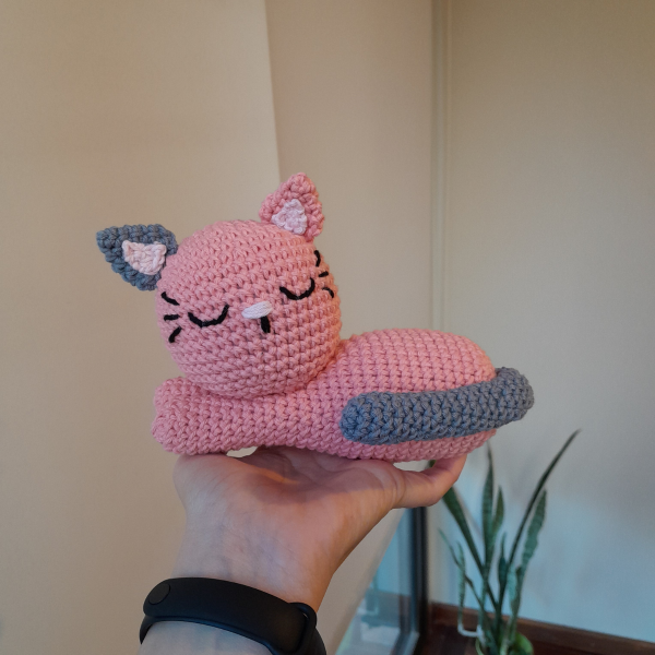 Producto - Gatito dormido amigurumi