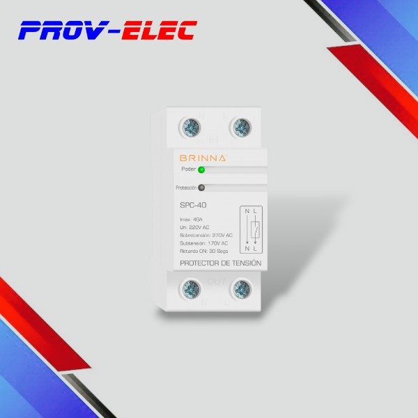 Producto - PROTECTOR DE ALTA Y BAJA TENSION MONOFASICO BRINNA SPC-40