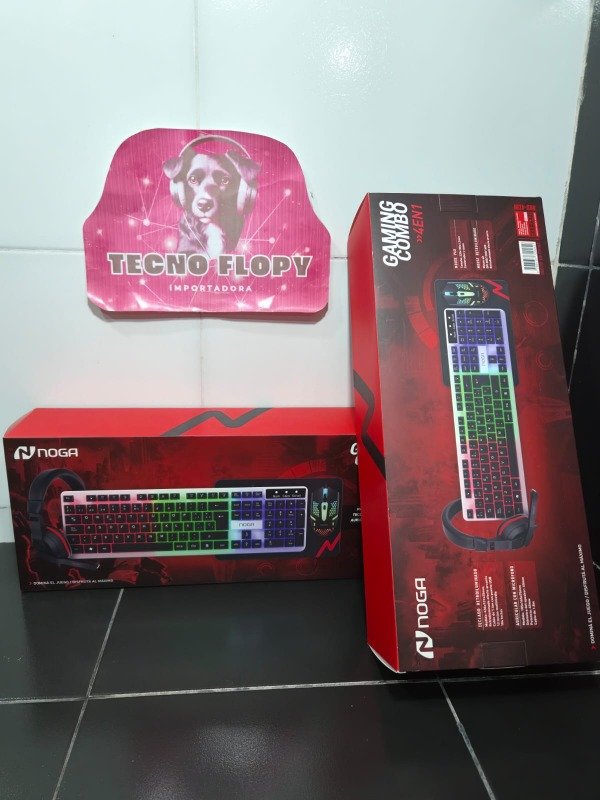 Producto - combo teclado mouse pad auricular gamer noga 473N