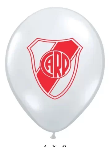 Producto - River 10 globos látex 12"