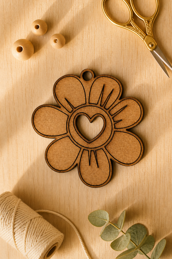 Producto - Flor corazón de Fibrofacil