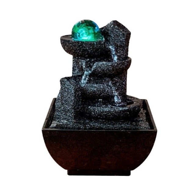 Producto - Fuente de agua 18 cm esfera 4 caidas