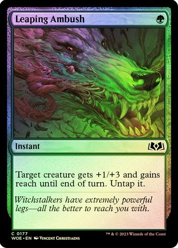 Producto - Leaping Ambush Foil  Wilds of Eldraine