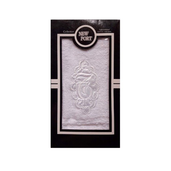 Producto - Toalla individual con Inicial New Port Bordada en Caja - 2