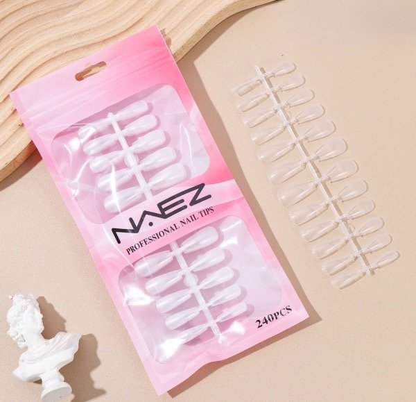 Producto - Tips Soft Gel Coffin Medio 240PCS Naez