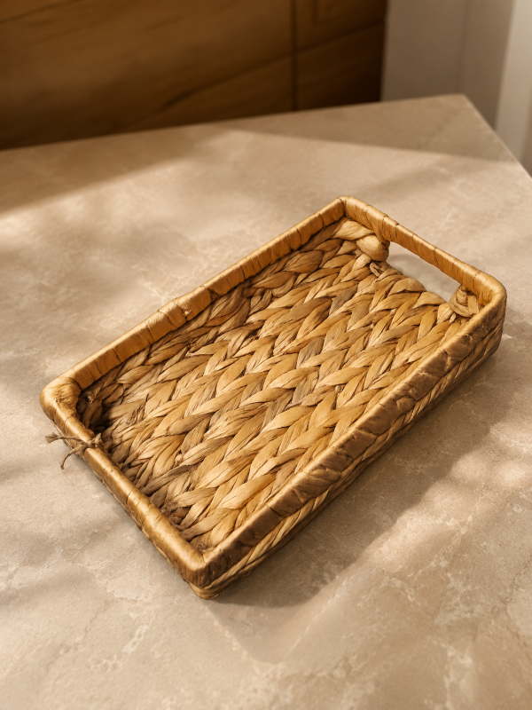 Producto - BANDEJA JACINTO NATURAL RECTANGULAR ART 0606