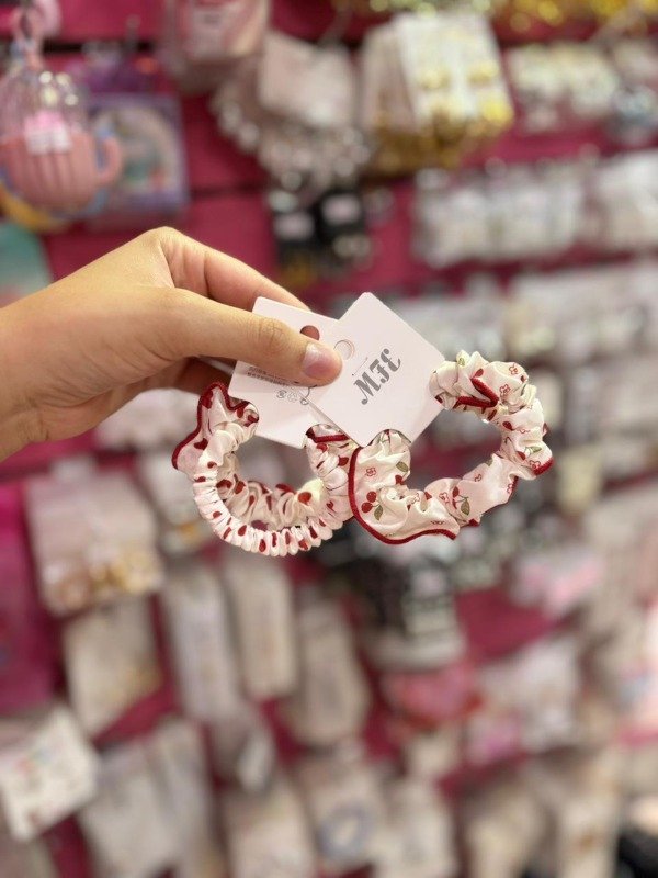 Producto - SET X2 SCRUNCHIES CEREZA CORAZON