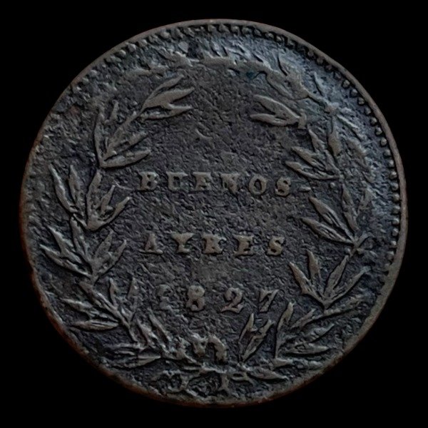 Producto - Buenos Aires. 1827. 5/10 Real A10-R10 (Con guión) sobre décimo - C#9.1.14