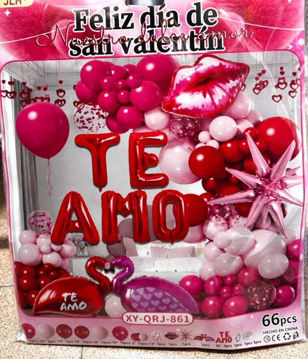 Producto - Kit de Globos Te Amo 66pcs