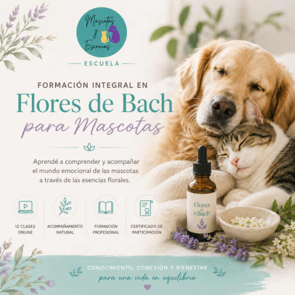 Producto - FORMACIÓN INTEGRAL EN FLORES DE BACH PARA MASCOTAS