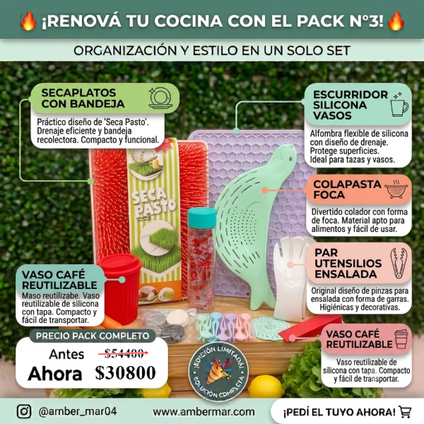 Producto - Pack N3 mas x menos