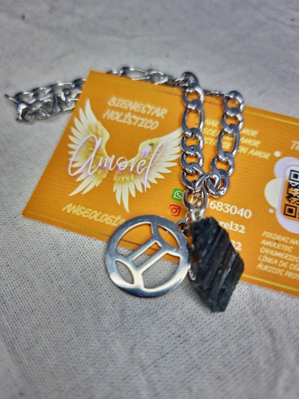Producto - Pulsera Géminis Turmalina negra