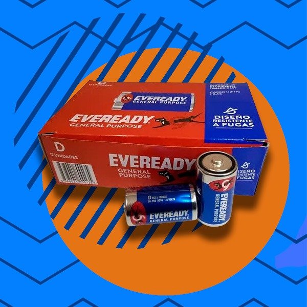 Producto - PILAS EVEREADY AZUL D CAJA X 24UNI