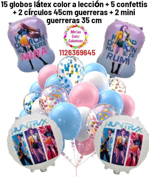 Producto - Cono globos las guerreras kpop 24 piezas