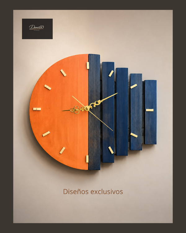 Producto - Reloj Artesanal Moderno Geométrico