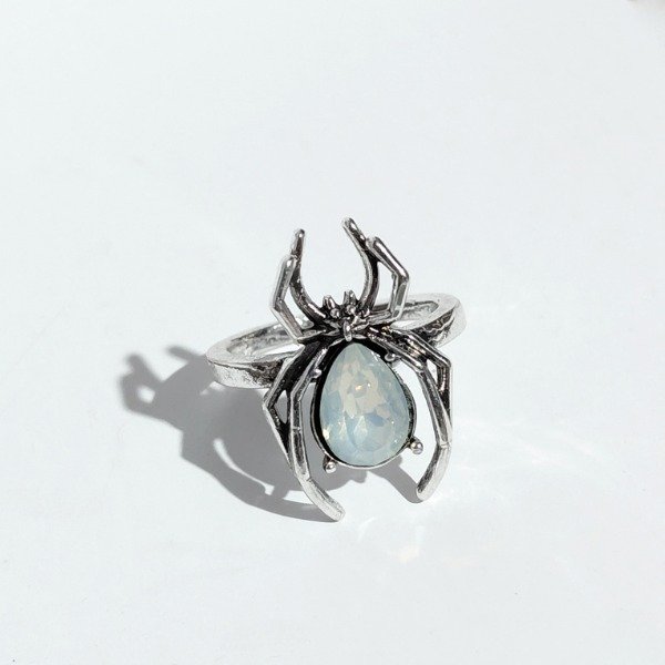 Producto - Anillo araña plateada