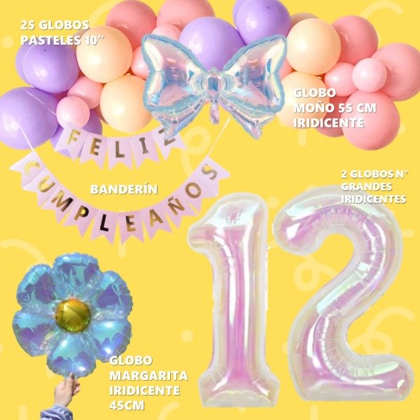 Producto - COMBO GLOBO IRIDICENTE