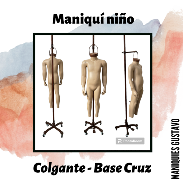 Producto - Maniquíes de niño colgantes / bases surtidas / con y sin brazos - 3