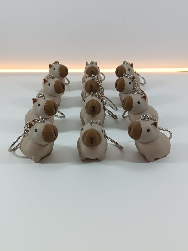 Producto - Llaveros Capibara / Carpincho 5 cm - Pack por 12 unidades