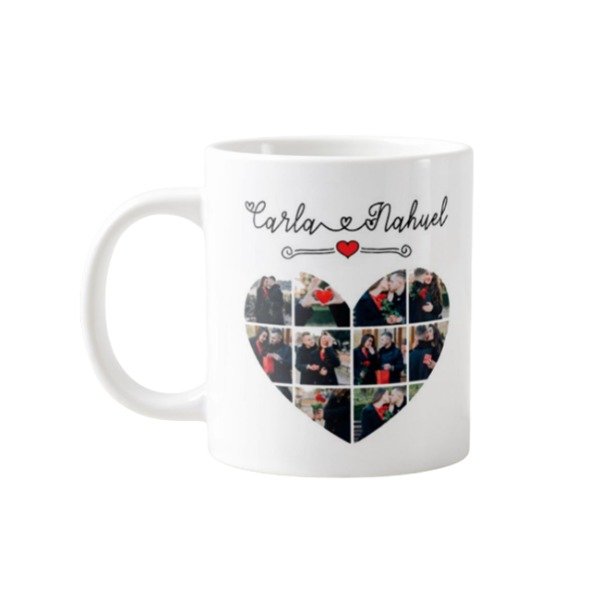 Producto - Taza personalizada San Valentín con Diseño con fotos + frase