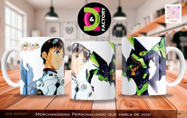 Producto - Taza - Anime - Neon Genesis Evangelion - TZ-RT-BL-11OZ-131-ANM-NGE