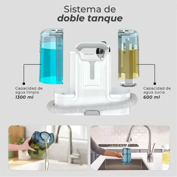 Producto - BE17476 ASPIRADORA VAPORIZADORA PARA TAPIZADOS Y ALFOMBRAS WAVO X18 400W - 3