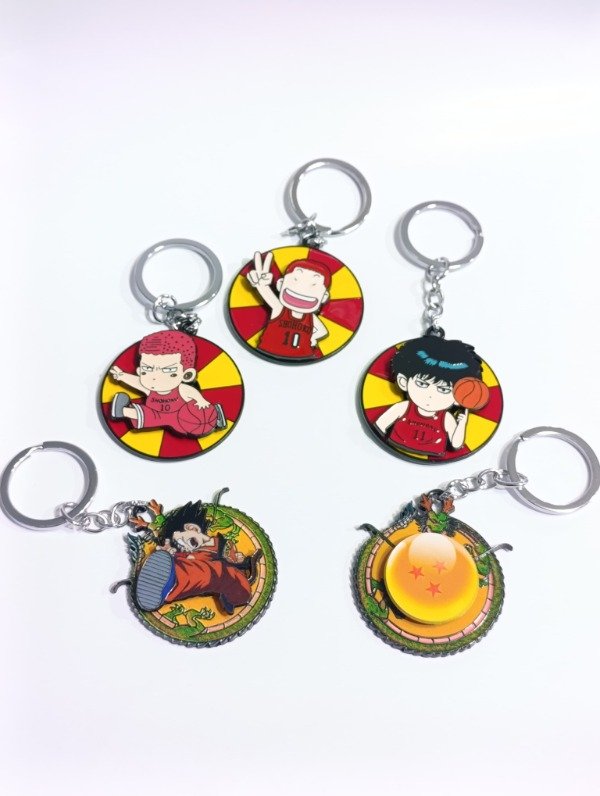 Producto - Llaveros Spinner Dragon Ball y Slam Dunk - Ingrese para elegir