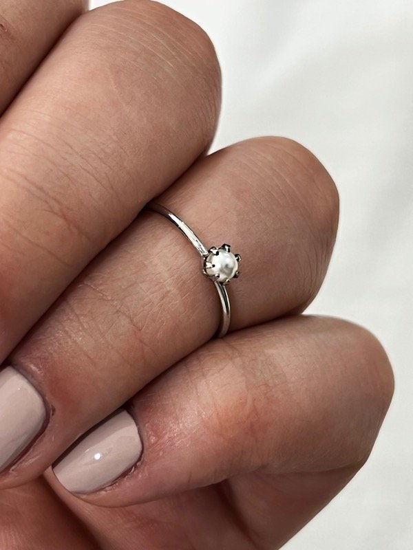 Producto - Anillo perla T12