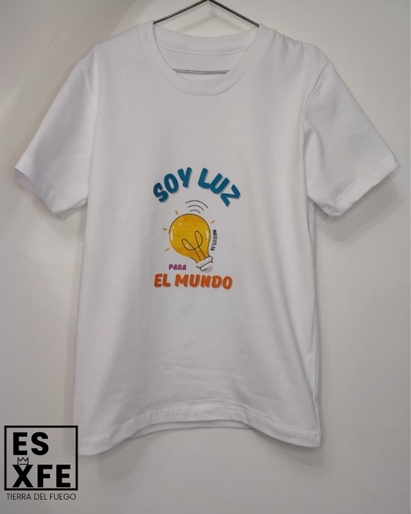 Producto - Remera kids "Soy luz"