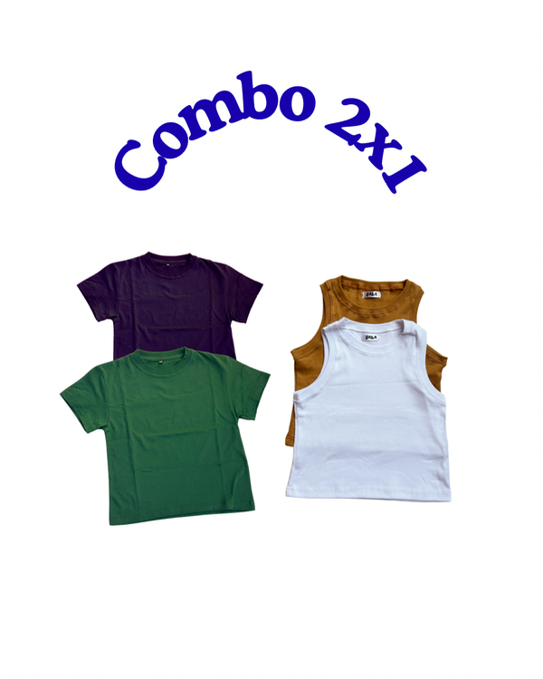 Producto - Combo 2x1 Musculosa limay y Remera crop