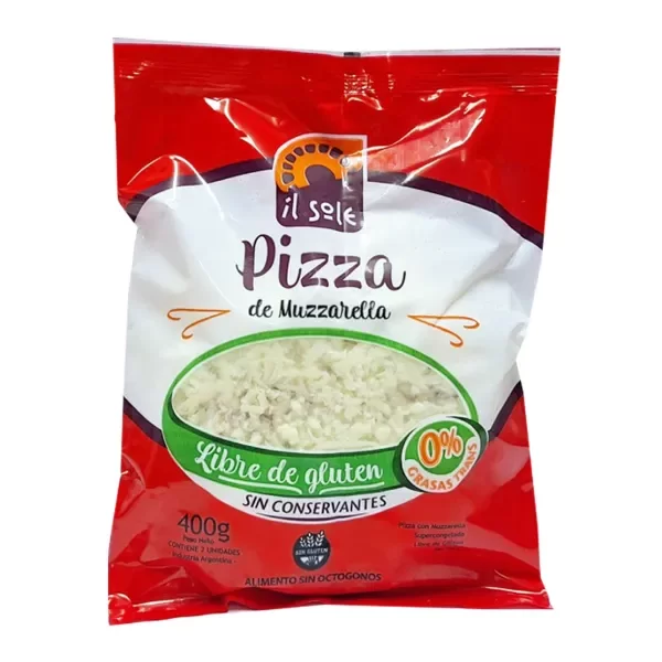Producto - 2 Pizzas con muzzarella Il Sole (400 grs.)