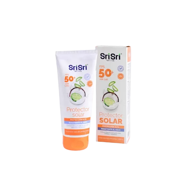 Producto - Protector Solar Corporal FPS 50  Vegano Sin Gluten Sri Sri Tattva 200 Grs