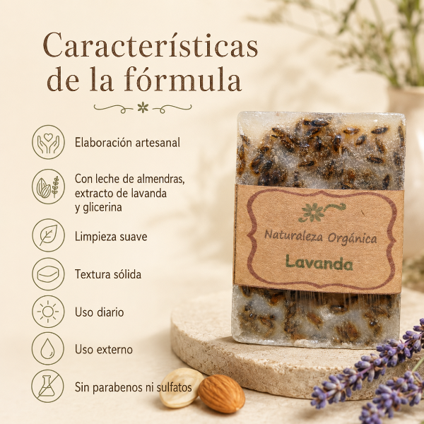 Producto - Jabón Natural de Lavanda - Suavidad y Hidratación para tu Piel - 5