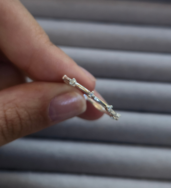 Producto - Anillo mini destellos shiny PLATA 925