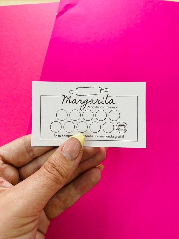 Producto - TARJETA DE FIDELIDAD X 90 UNIDADES
