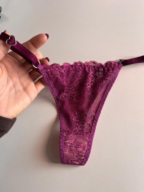 Producto - Colaless de puntilla Rosa Oscuro