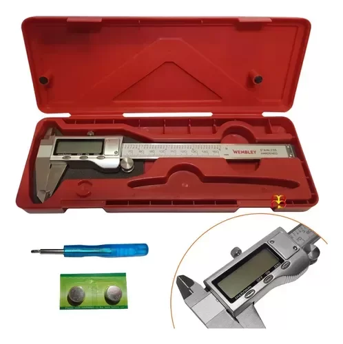 Producto - CALIBRE DIGITAL ACERO 150mm (Visor METÁLICO) WEMBLEY cod 5940