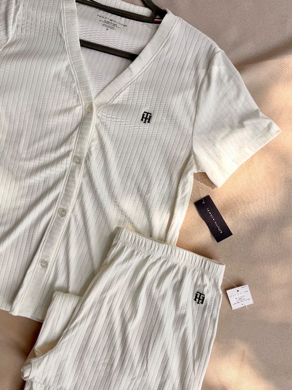 Producto - Pijama Tommy Camisero Largo (M)