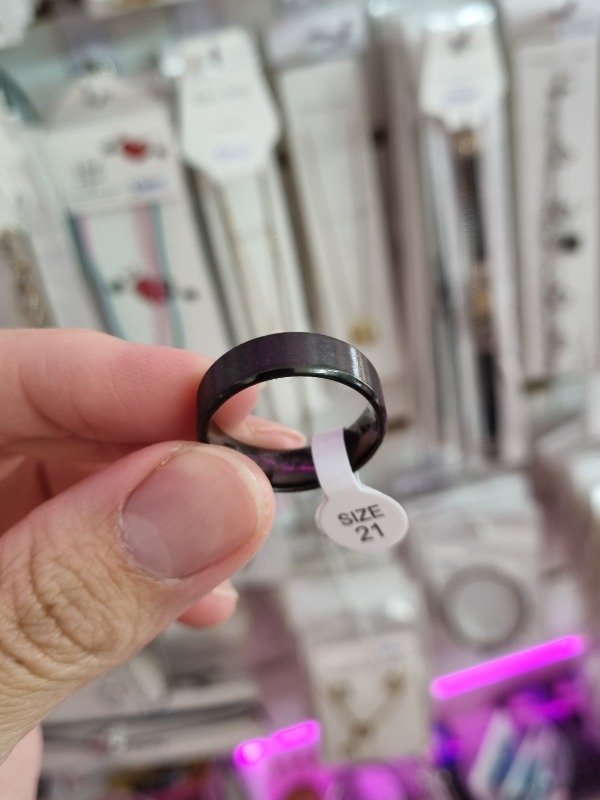 Producto - Anillo Acero Quirúrgico Negro - 1
